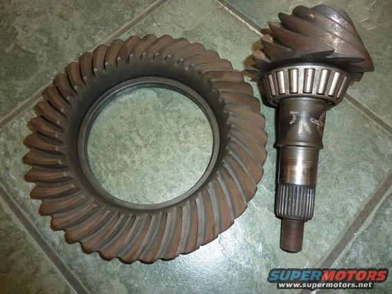 Differential ring and pinion gears with bearing