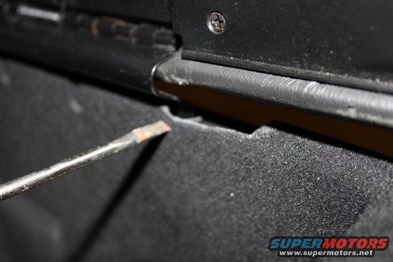 inside storage bin cracked.