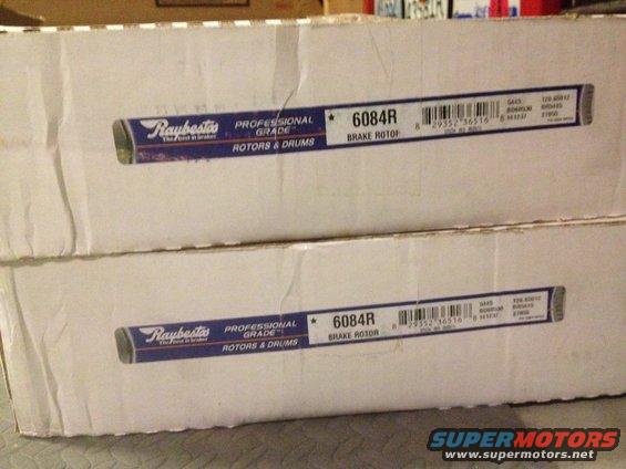 New Raybestos rotors (for 78-79 F350)