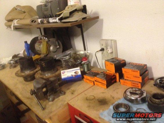 All parts getting ready for install.