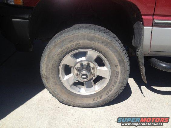 Driver side tire on.