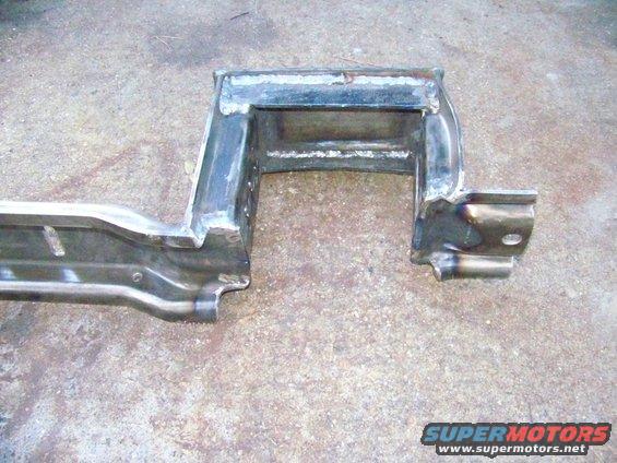 Modified frame section with welded brackets