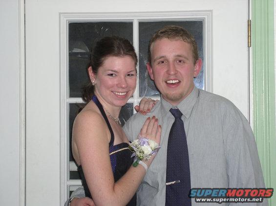THis is a picture of me and my girlfriend 
At homecoming 