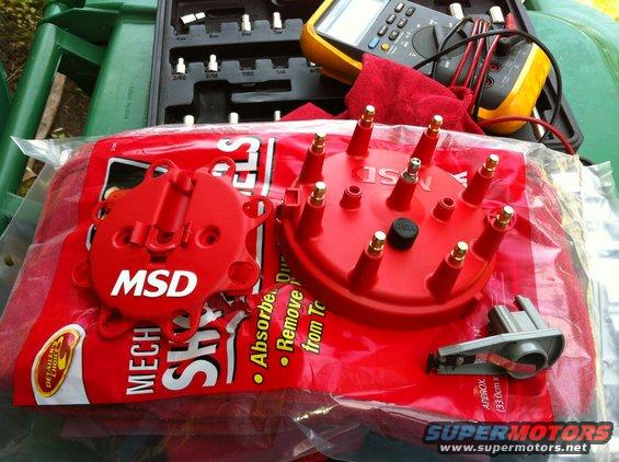 New MSD cap and rotor kit.