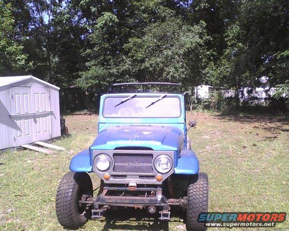 Blue 1969 Toyota Land Cruiser front view