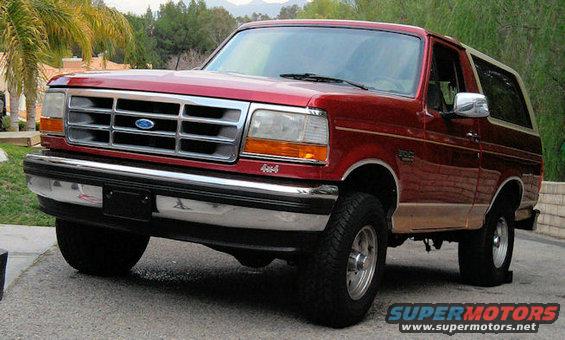 Red 1994 Ford Bronco parked outdoors
