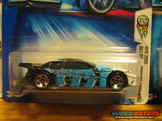 Toy Dodge Neon in packaging with Mopar graphics. Card says 2004 First Edition