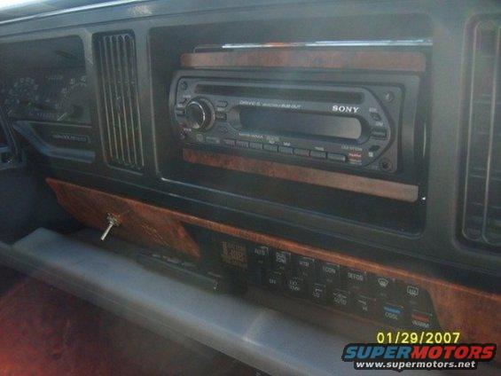 Car dashboard showing a Sony car stereo, climate controls, and a vent. Date stamp reads 01/29/2007