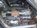 1978 Nissan 300ZX - The interior of a car is shown stripped bare, revealing extensive rust and damage to the floor pan.
