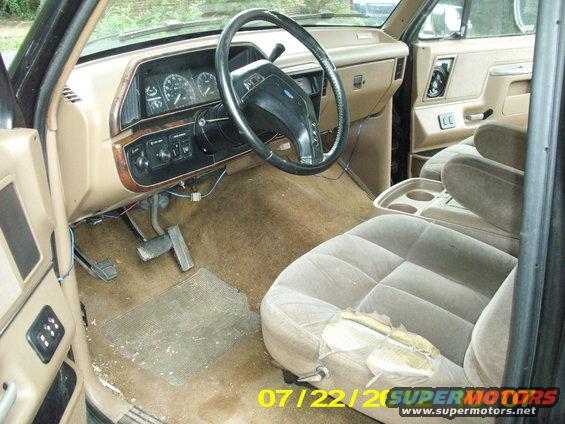 picture-017.jpg An it's pretty clean for the most part, which caught my eye, even has the original center console, that locks! 

It cracked me up when i first got in, the steering wheel has about 2 inches of slop in it, talk about trying to get use to driving something like that!

But that dash has to go, along with the steering column...
