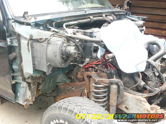 picture-007.jpg Well my buddy bruce came by and we hoofed that thing off. if it's your first time removing a clip like this, you need to look at your stress points, when removing the whole clip at once.

When you remove the clip this way, pretty much taking everything, it's a two person job. 

one guy stands on one side & grabs the middle of the wheelwell with one hand & places the other under the front filler piece. The other guy does the same on the opposite side. Then at the same time each person can pull the rear of the fender out by the center of the wheelwell grasp just slight enough, then go up and forward at the same time on both sides.