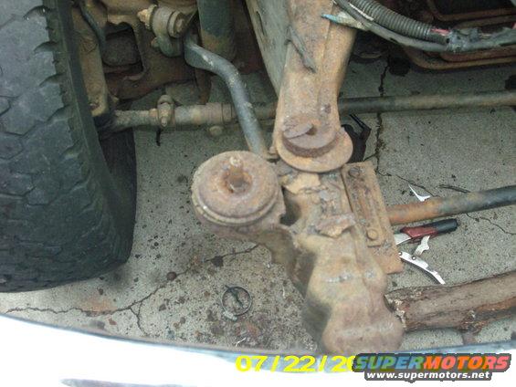 picture-008.jpg As badly as the core support that sit right on this frame mount, the right side bodymount  bolt was being stubborn, so i fixed it with a cutoff wheel! :)

But at least the frame mount was good... i guess