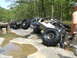 1967 Ford Mustang - Two custom off-road buggies tackle a challenging rocky trail with water obstacles.
