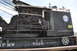 1959 Kenworth W900A - A black steam crane, marked with Southern Pacific Lines and the number 7020, is shown outdoors.