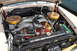 1959 Kenworth W900A - Close-up view of a V8 engine bay with gold accents on the air cleaners.
