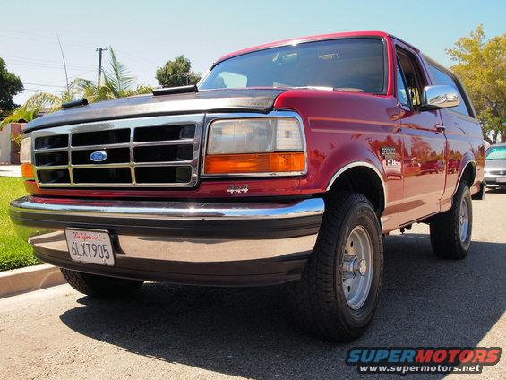 Red 1994 Ford Bronco 4x4