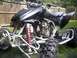 2004 Honda TRX 400 EX - This black Honda TRX 400 EX ATV features a silver frame and red suspension components.