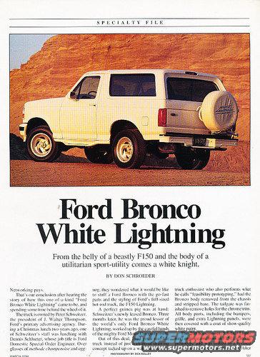 1994 Ford Bronco in profile against a desert landscape