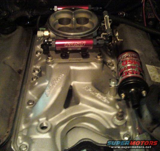 FAST Ez Efi on Edelbrock preformer RPM Air gap