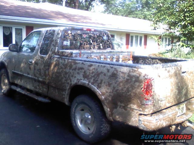 Started to rain cleaned me off a little, still covered