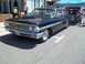 1970 Ford Ranchero - This black 1964 Ford Galaxie features a large hood scoop and custom wheels.
