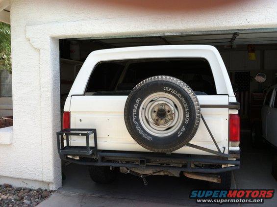 The back bumper is also in need of replacing.