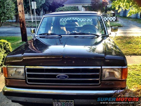 Front view of a 1991 Ford Bronco parked outside