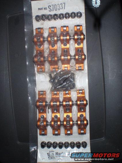 Package of orange valve rocker arms and hardware, part number S70337