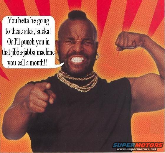 Mr. T pointing and flexing, with speech bubble