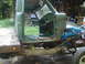 1979 Ford Bronco - This Ford F-Series truck is in a state of disrepair, with its cab stripped down and engine exposed.