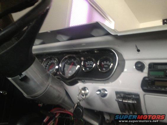 65 mustang dash before pad delete