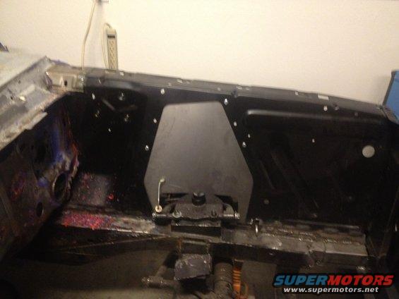 65 Mustang Heidts inner fender shock tower replacement panel