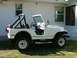 1977 Jeep CJ5 - Restored 1977 CJ-5 V-6 305 enigne White with Kelly Green and gold hood