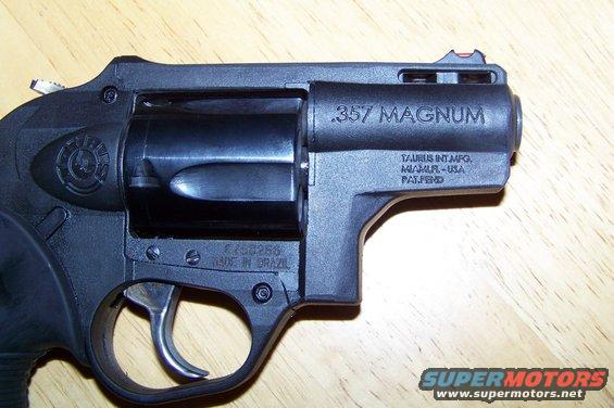 Taurus .357 Magnum revolver, made in Brazil, with Taurus logo