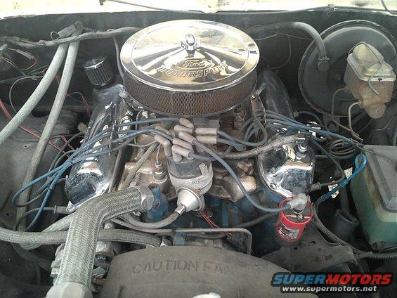 last time motor was clean, pretty 400M block with edelbrock on top