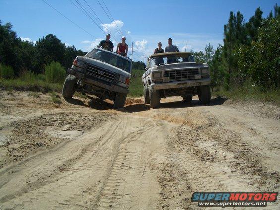 1979 Ford Bronco 3q-front view on dirt path