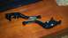 1996 Buell S1 Lightning w/Fairing - Pair of black motorcycle levers with the Buell logo are displayed on a wooden surface.