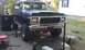 1979 Ford Bronco - 1979 Ford Bronco lifted on jack stands for rear axle work.