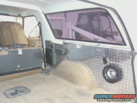 Nice pretty diamond plate.  And new mounts for the 6x9's as well as my first subwoofer mount