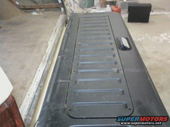The tailgate would be getting some abuse, so I used some bedliner on it.