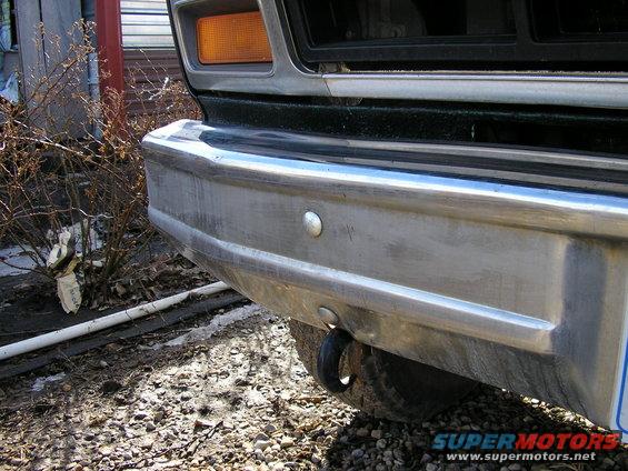 After making it through that first winter, I figured I'd better have some tow points.  First, I put on a couple of tow hooks on the front.
