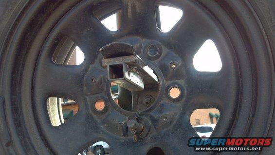 Spare tire mount, minus the license plate bracket.