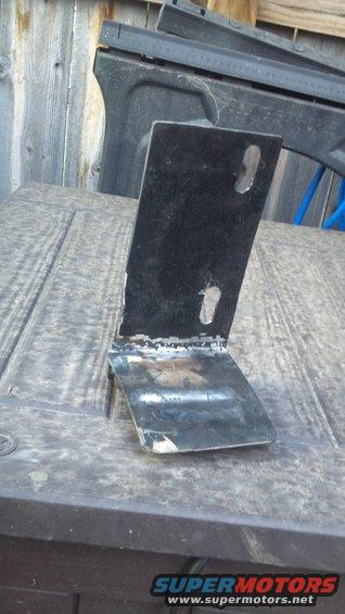 My homemade bracket.