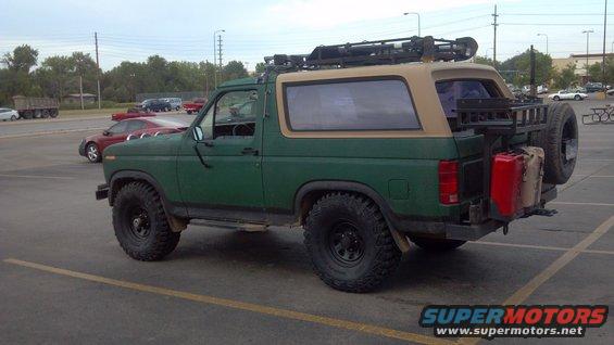 Now with Goodyear Wrangler MTR 35\\" tires on stock rims. No lift. Still looks good, nice beefy tires. 