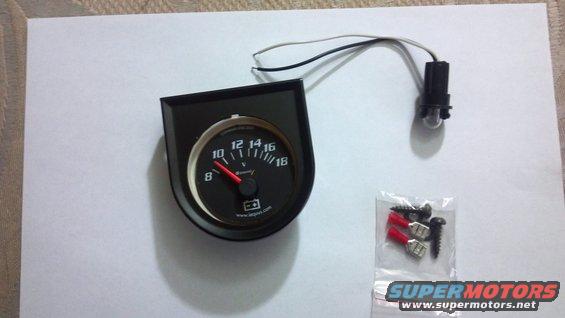 When I went to a 3G 165A alternator, I lost the use of factory ammeter gauge.   I went with a voltmeter, but for asthetics, I wanted to stick with the factory location.

Step one was picking up a voltmeter