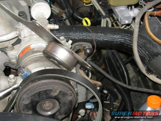 After buying the correct belt (6 ribs, 120.3" long, Gates Micro-V AT K061203 ~$52 at O'Reilly), I was able to locate the idler pulley, drill its hole, and space it out from the thin prototype bracket properly.  Since this [url=https://www.amazon.com/dp/B002E54VSG]idler pulley w/spacer & bolt[/url] was from the JY, I cleaned all the accumulated grime out of the backside so it would vibrate less.  I also placed it intentionally close to the edge so it overhangs, making future cleanings easier without removal.

Turns out this pulley has a 10mm bolt - the bolts I'm finding now are 12mm, so I'm redrilling & tapping the brackets to match the particular bolt that I ship with that bracket.