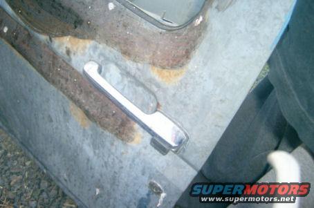 Driver outside door handle: $5