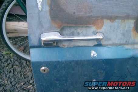Passenger outside door handle: $5
