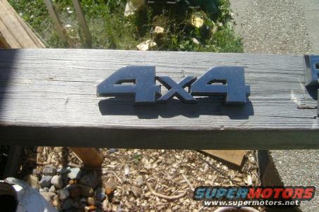 Front valance emblem: $5