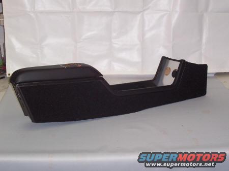 black car center console with armrest and storage compartment